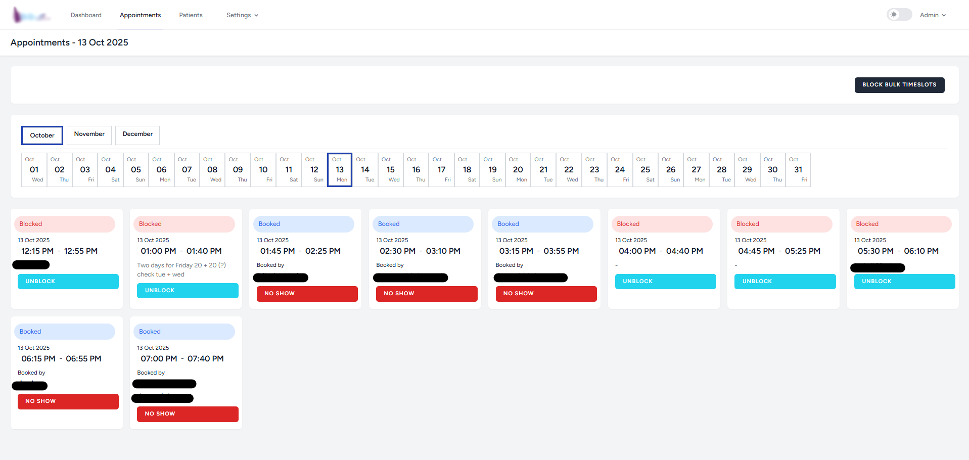 Appointments Management System